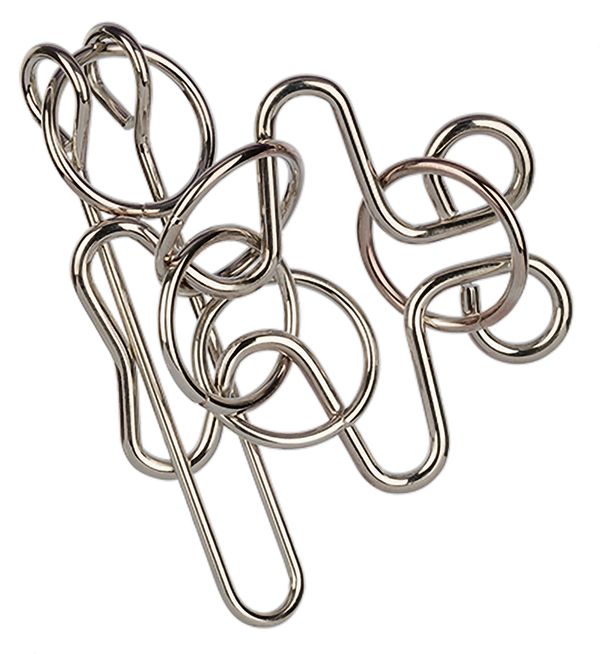 Головоломка металлическая, 1 шт, Самолет 7 элементов, Delfbrick DLM-46