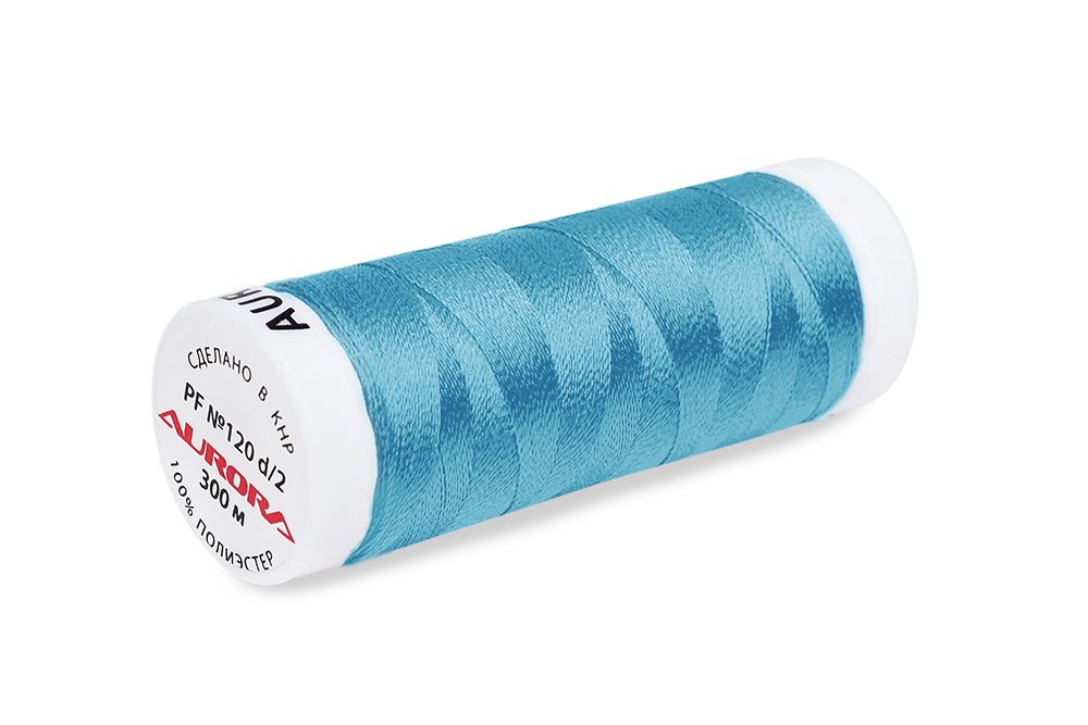 Нитки для креативных работ Aurora №120, 300 м, цв. PF371, 5 катушек