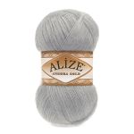 Пряжа Alize (Ализе) Angora Gold / уп.5 мот. по 100 г, 550м, 021 светло-серый A