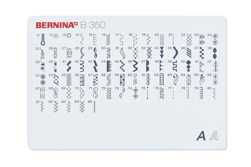 Карта выбора строчек для Bernina B350, 031 607 51 23, 1 шт