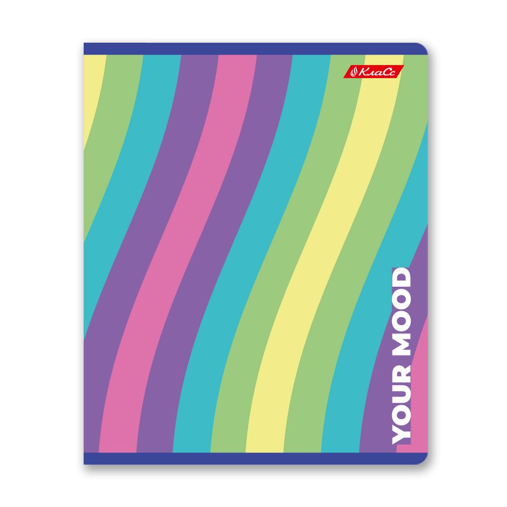 Тетрадь ученическая общая, выборочный лак, A5+ 96 л. на скобе 60 г/м², белизна 100%, 5 шт, линия в термоусадочной пленке, 000793 Палитра цвета, Светоч 96ТЕТл-003