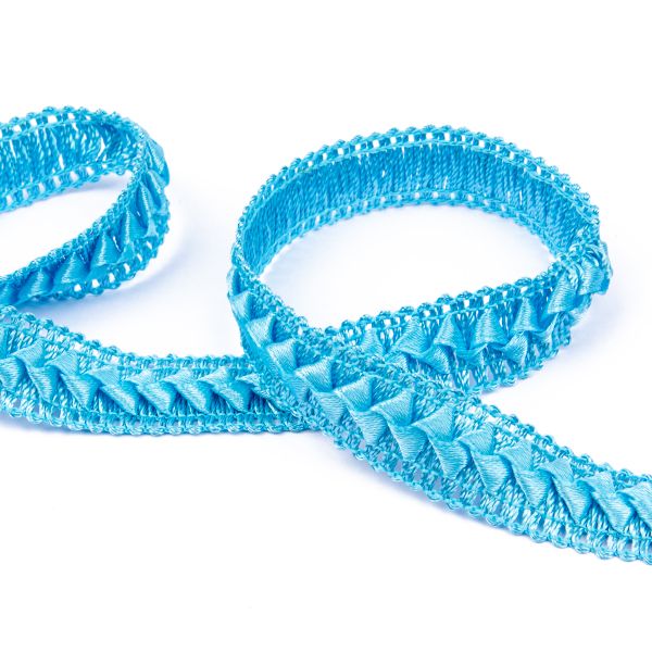 Тесьма декоративная Gamma Самбоса GSL-101 20 мм, 33 м, 049 голубой