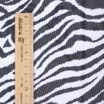 Сетка бельевая эластичная 100 г/м², шир.160 см / 50 метров, принт Зебра SZ025816, цв.белый+черный /SZ025816.15/
