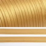 Косая бейка атласная 15 мм / 132±1 метра, BS, 597636, цв.F277 (6455) бежевый