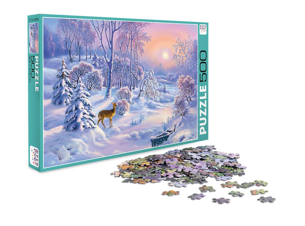 Пазл 500 элементов, Морозно, PZL-500/04, Фрея