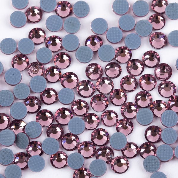 Стразы клеевые акрил 3-3.2 мм, 144 шт, 022 св.сиреневый (lt.amethyst), Zlatka RS/144