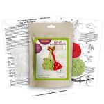 Набор для вязания игрушки Miadolla AMG-MN-0150, Лягушонок и мухомор, 5 см