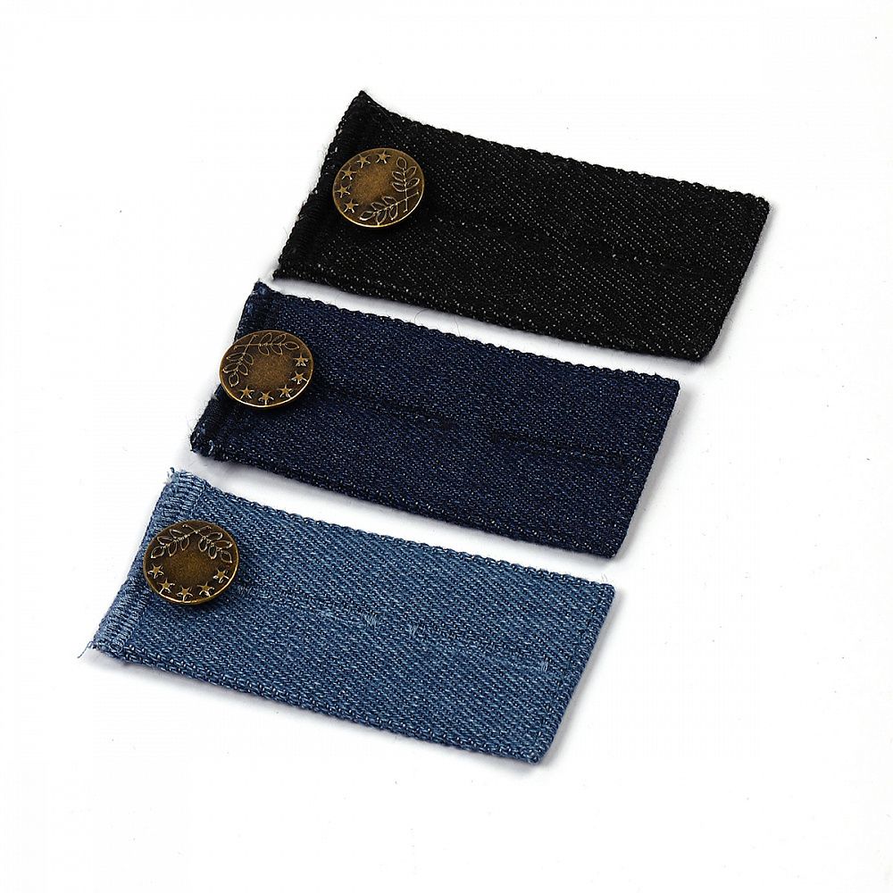 Набор пуговица-расширитель пояса для джинс, уп.3 шт