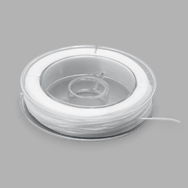 Нитки спандекс без оплетки ⌀0.8 мм, 20 м, Astra&Craft (белый), 10 катушек