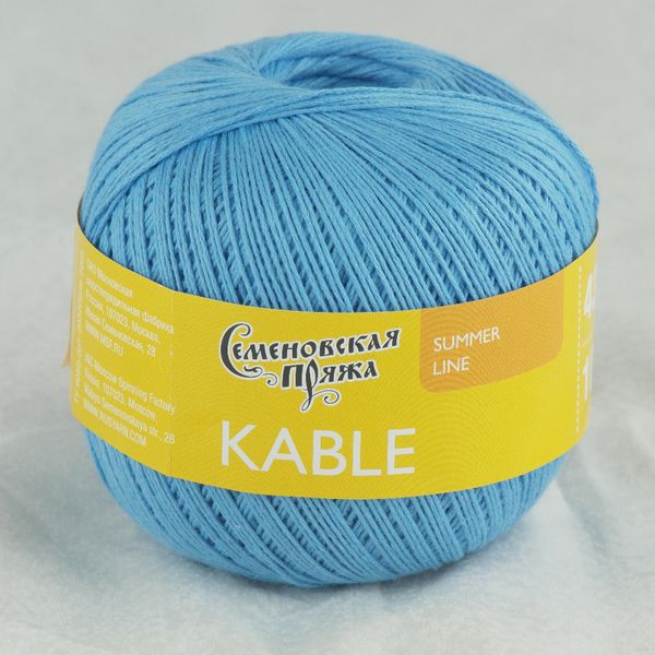 Пряжа Семеновская Kable Кабле / уп.5 мот. по 100г, 430м, 30955 гиацинтх1