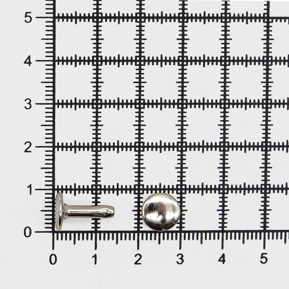 Хольнитены двухсторонние ⌀9 мм, h=12 мм, цв.никель, 200 шт