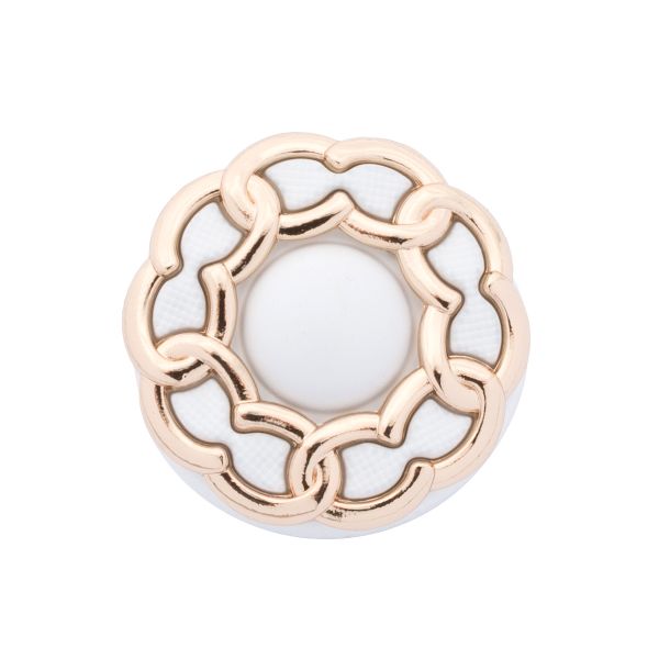 Пуговицы на ножке 36L=23 мм, металл, GD.White (золото-белый), 10 шт, MP13