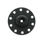 Кнопка пришивная металл ⌀25.0 мм, металл, Black, уп.10 шт