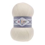 Пряжа Alize (Ализе) Lana Gold 800 / уп.5 мот. по 100 г, 800м, 062 молочный A