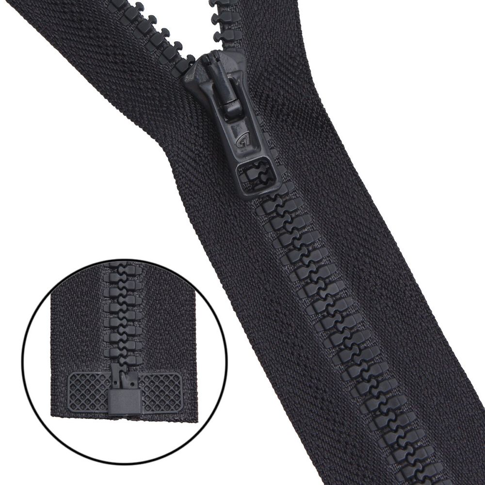 Молния трактор Arta Т6 (6 мм) 1 зам., разъем., 75 см, ОПТ. УП. 25 ШТ., 102 т.серый