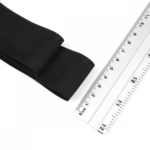 Резинка вязаная 45.0 мм / 40 метров, стандартная 3.9-4.3 г/п.м., черный