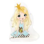 Термотрансфер M №01, 1 шт, M-020 девочка с бабочкой 13х9 см, Gamma "M" №01