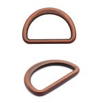Полукольцо литое металл внутр. 20 мм (внешн. 25х17 мм), плоское, 20 шт, медь ГР, 53013