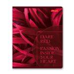 Тетрадь ученическая общая, софт-тач ламинация, A5+ 96 л. на скобе 60 г/м², белизна 100%, 5 шт, клетка в термоусадочной пленке, 000768 Дикая вишня, Светоч 96ТЕТк-006