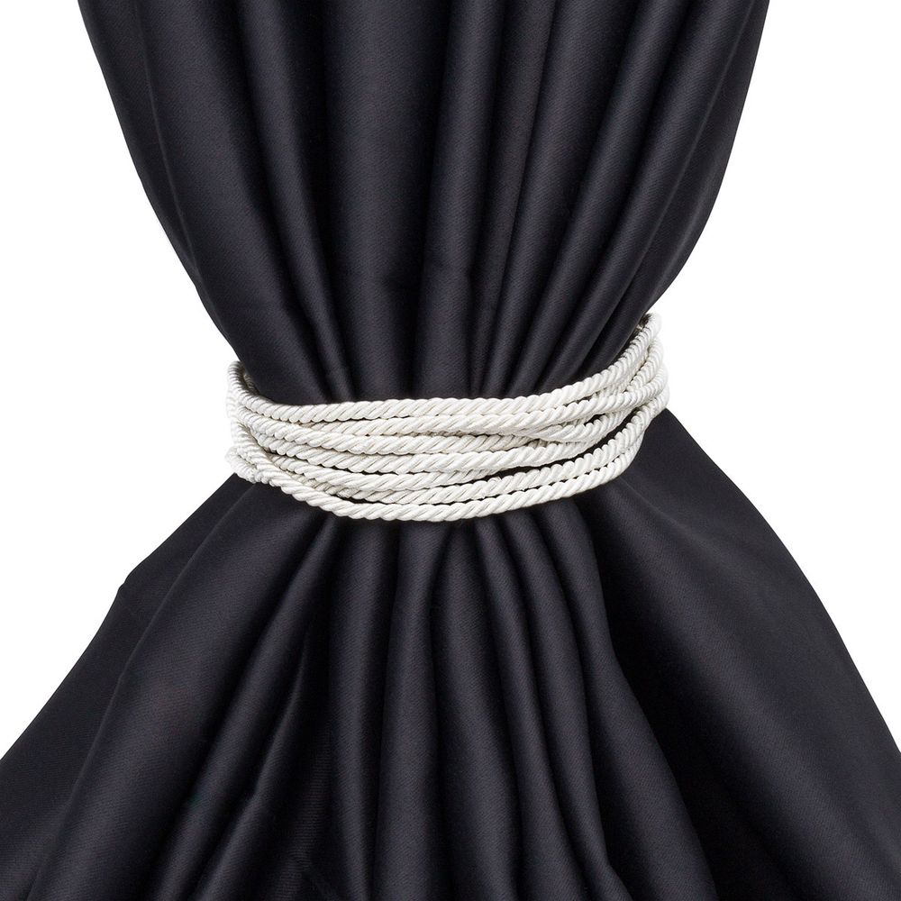 Подхваты шторные Каскад (L73см/ ширина 2см) (молочный), К-16