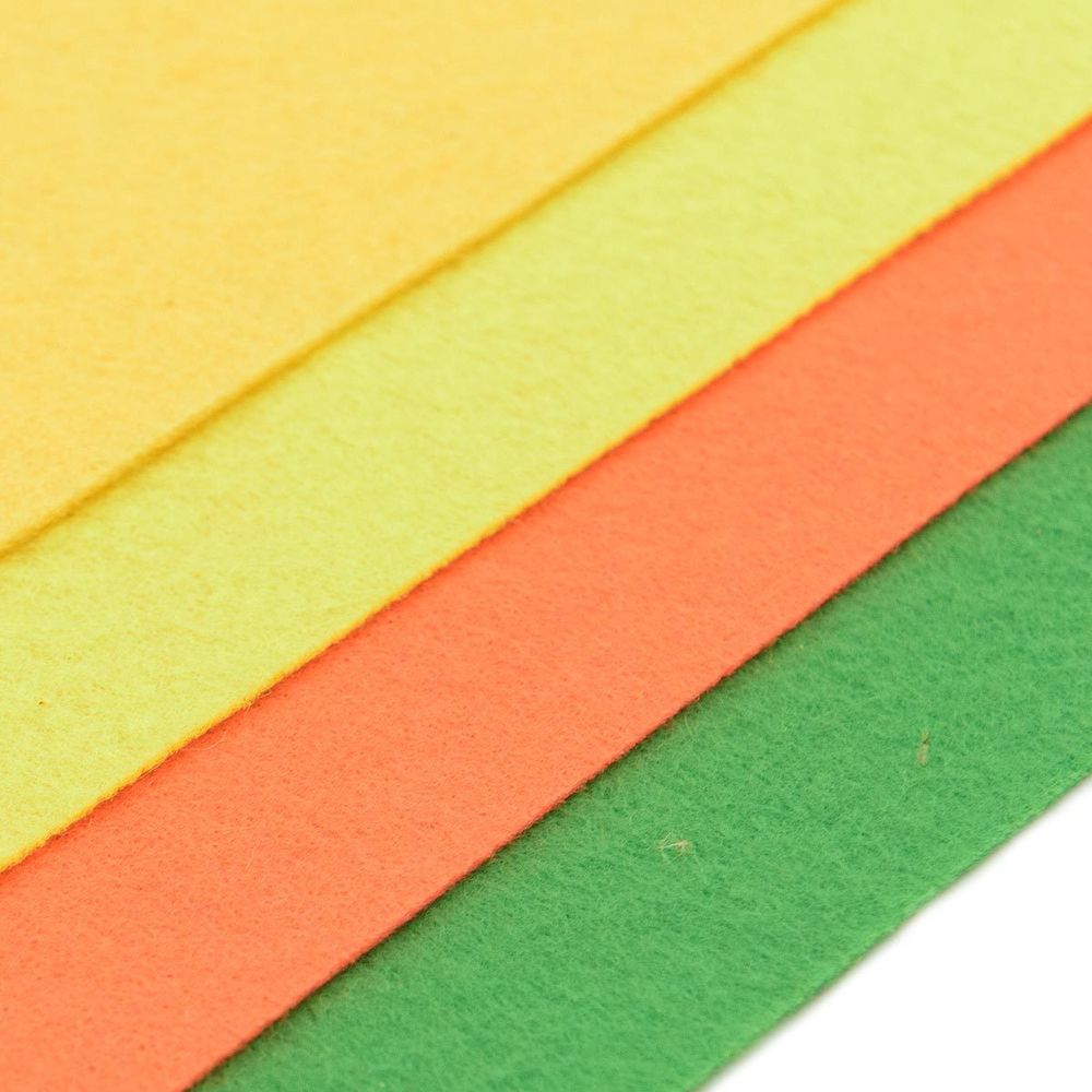 Фетр листовой жесткий 1.0 мм, 20х30см, 4 шт, Astra&Craft, 1