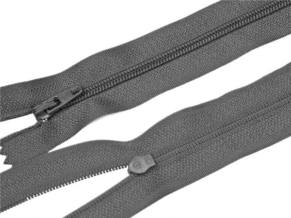 Молния спираль (витая) (цв.SBS) брючная Т3 (3 мм) 1 зам., н/раз., 18 см, автомат, S-392 графит, 5000 шт