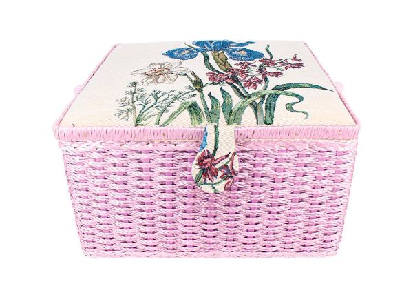 Шкатулка для швейных принадлежностей, Букет ирис и нарцисс, Gamma SBJ-004