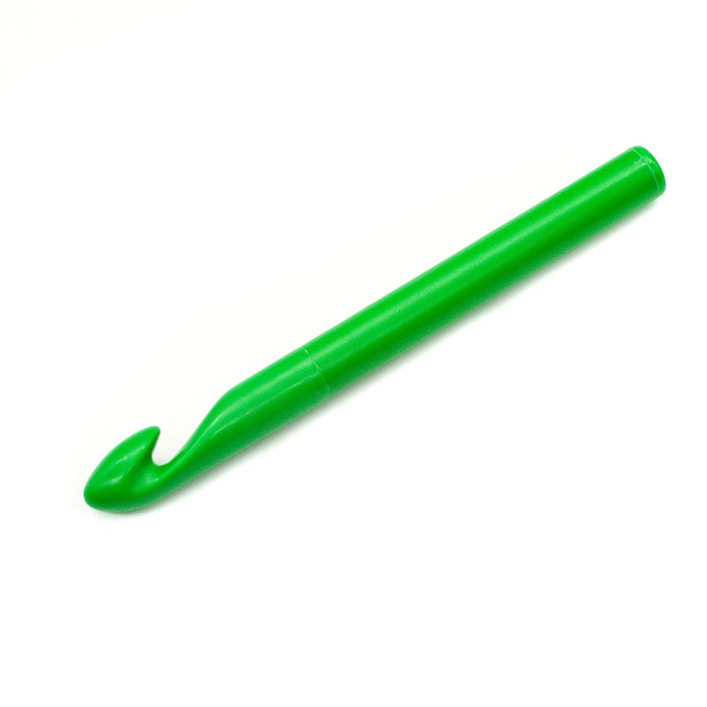 Крючок для вязания Pony ⌀15,0 мм, 17 см, пластик, цветной 44371