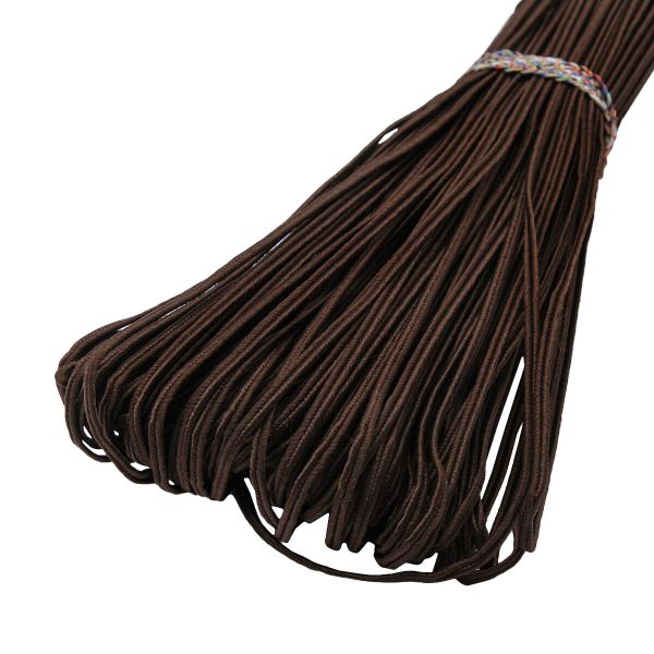 Шнур сутажный ⌀2.0 мм / 50 метров, коричневый