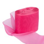 Лента капроновая (органза) для бантов 80.0 мм / 25±1 метров, розовый, Gamma С 3628