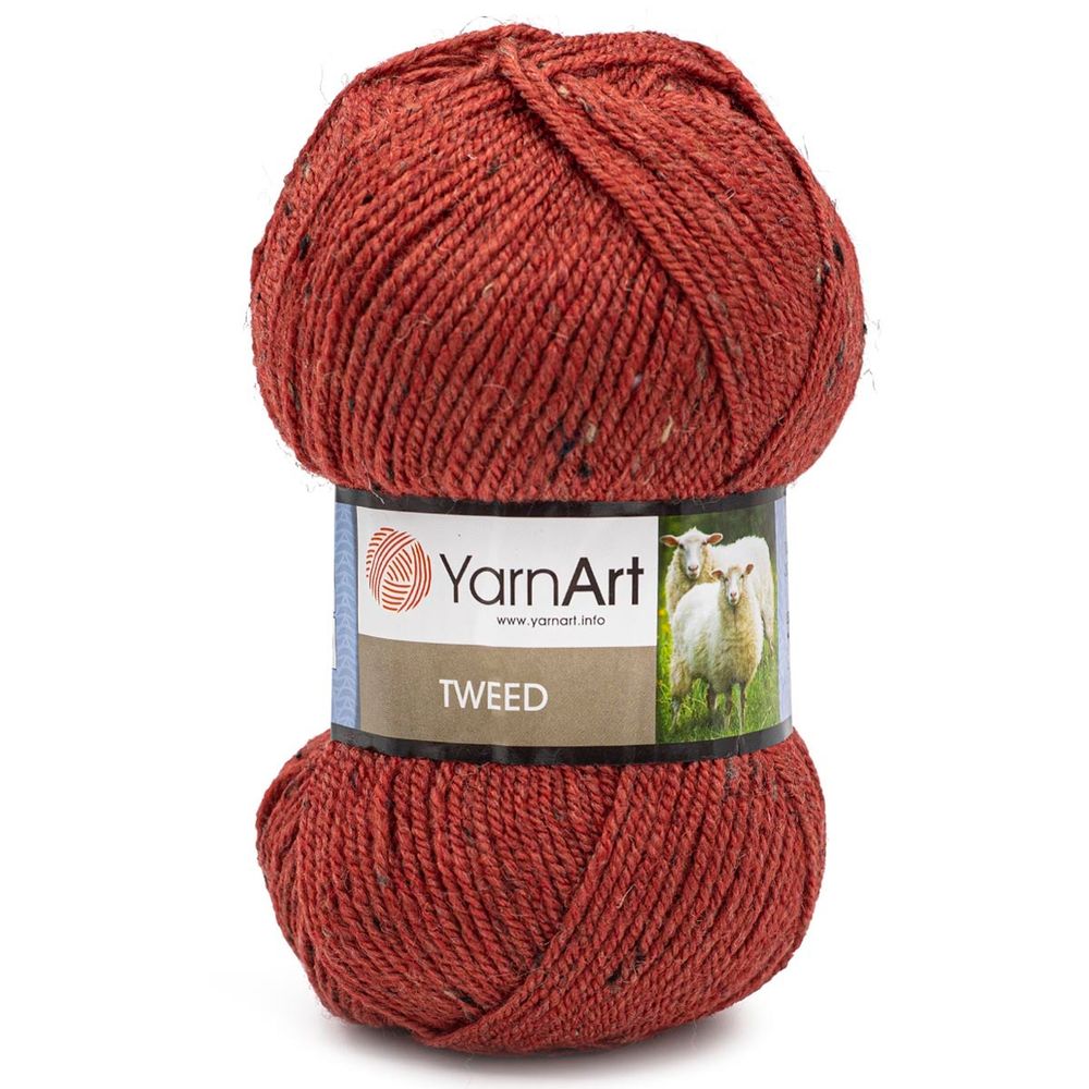 Пряжа YarnArt (ЯрнАрт) Tweed / уп.5 мот. по 100 г, 300м, 231 терракотовый