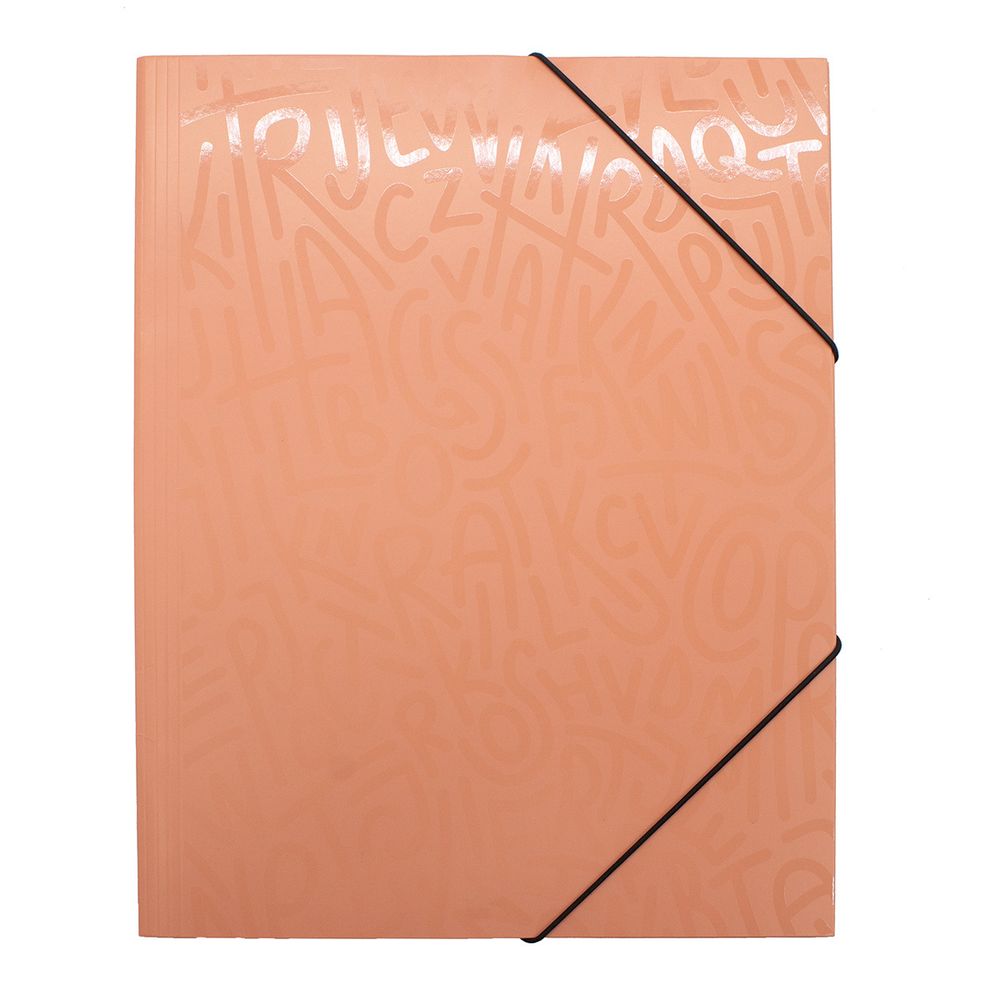 Папка на резинке Lamark Delight Time, картон, 240х310х27, цвет мускатная дыня LAMARK110