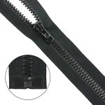 Молния трактор Arta Т6 (6 мм) 1 зам., разъем., 75 см, цв. 077 черный, уп.5 шт