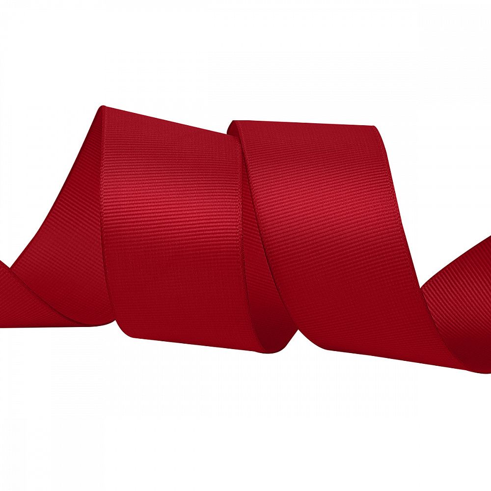 Лента репсовая (в рубчик) 38.0 мм цв. 260 бордовый уп.22.86м (±1м)