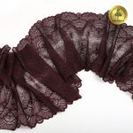 Кружево бельевое эластичное 195 мм / 3 м, 8034 цв.L076 сливовое вино, Kruzhevo