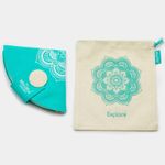 Набор круговых спиц Knit Pro Mindful Explore (Исследовать) нержавеющая сталь, пластик, серебристый, бирюзовый, 8 видов спиц в наборе, 36320