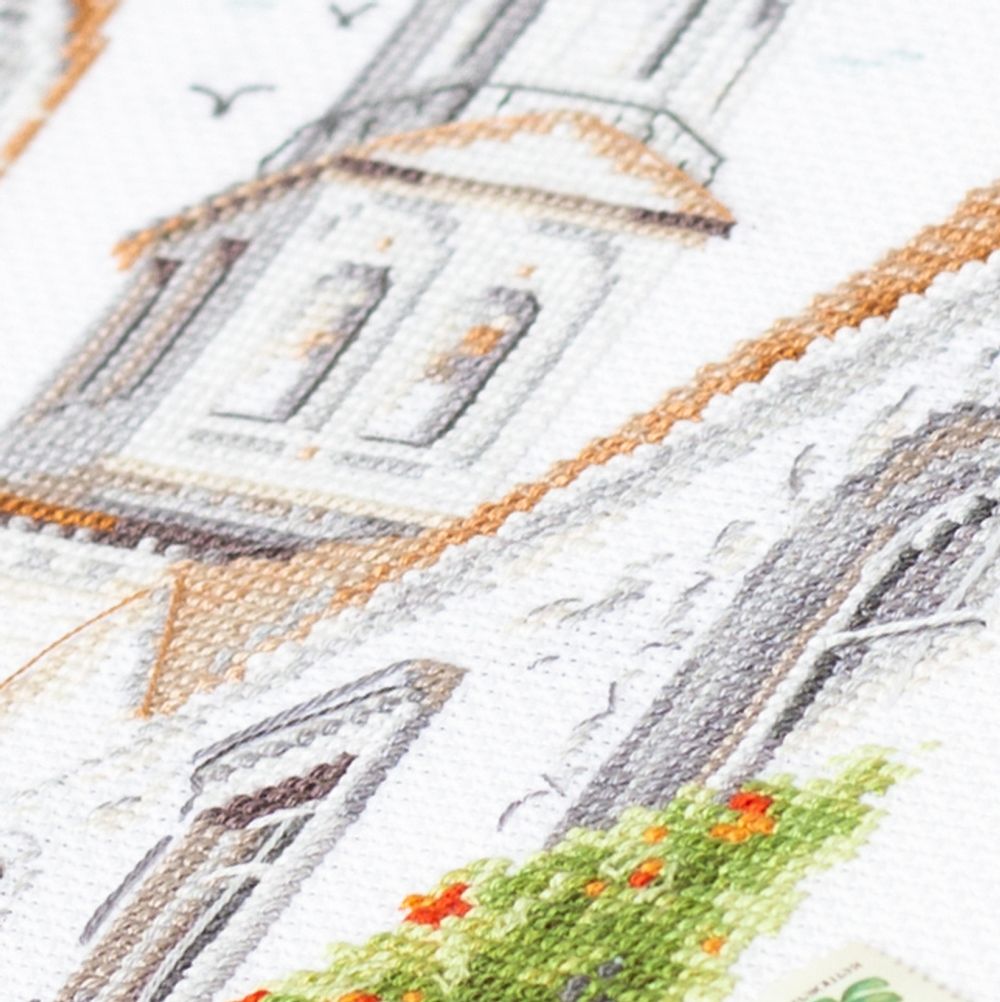 Набор для вышивания нитками Чудесная игла, По старым улочкам 18х26см