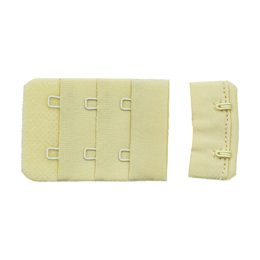 Застежки для бюстгальтера текстильные 3х2, 38 мм, бежевый, Pony