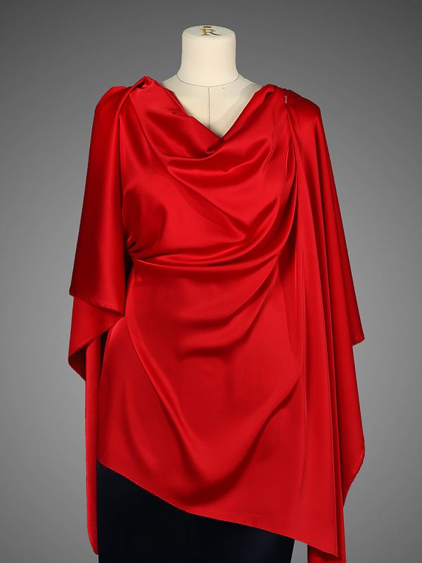 Шелк Армани 90 г/м², 150 см / 2 метра, TBYArm-109.2, цв.109 красный