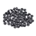 Пуговицы на ножке 18L (11мм), пластик (Blk-02 черный), 72 шт, CR P-45