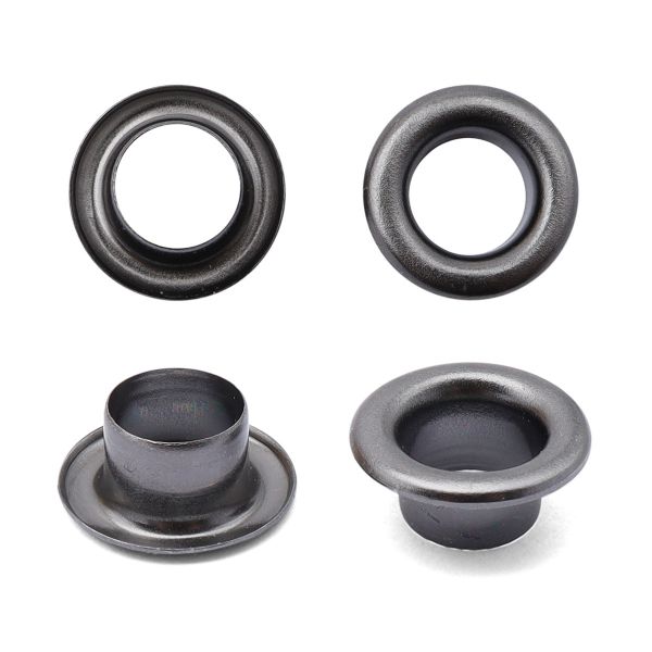 Блочки металл ⌀6 мм, цв. металл, чер.никель BIG, 100 шт, 06-5207/08/1