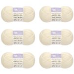 Пряжа Люблю вязать Фитнес 200 / уп.6 мот. по 50 г, 200 м, 033 молочный