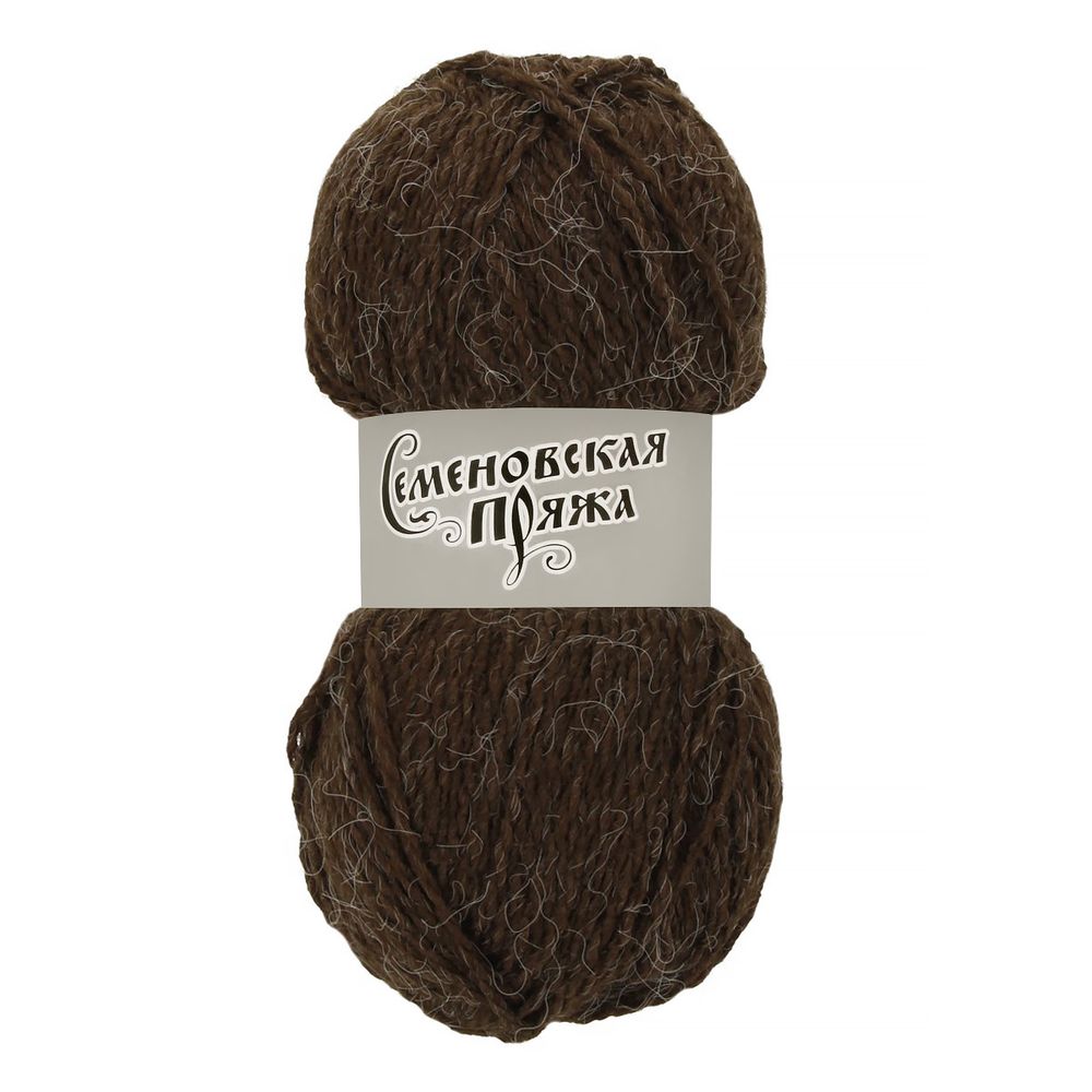 Пряжа Семеновская Vulcan Вулкан / уп.5 мот. по 50г, 170м, 0666, кофе