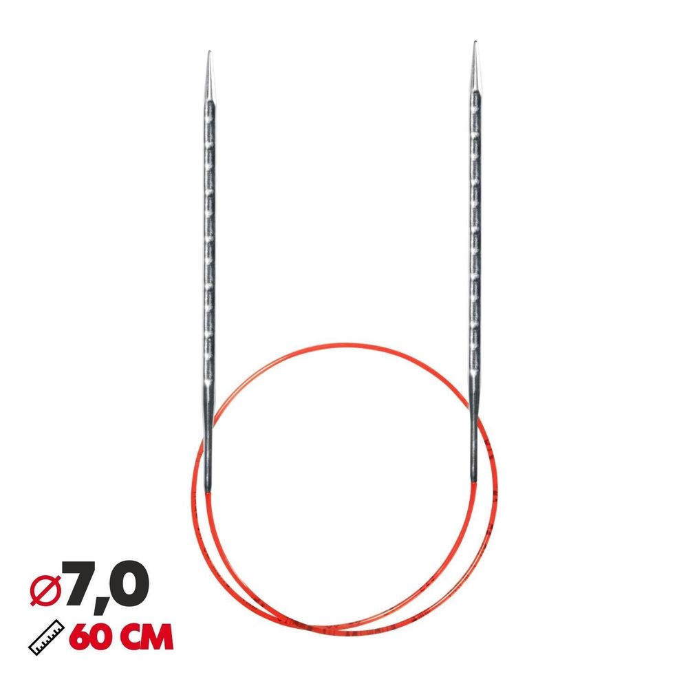 Спицы круговые Addi Novel ⌀7.0мм, 60 см /TOS/