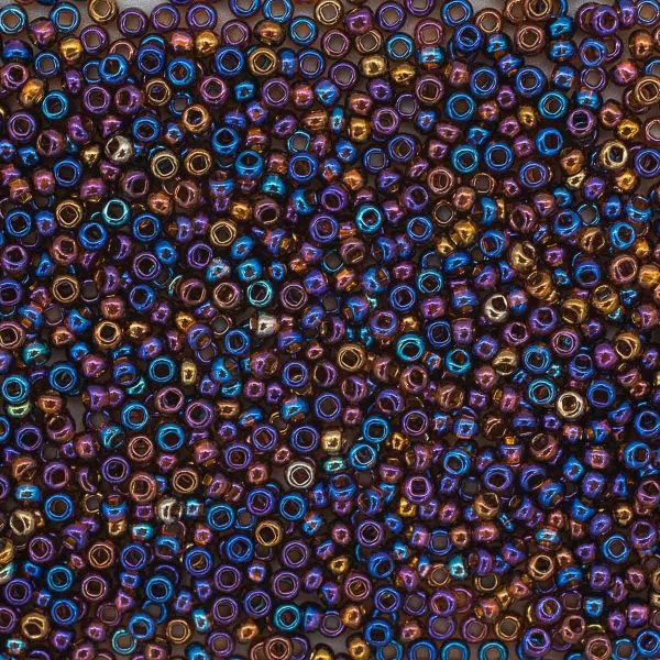 Бисер Preciosa прозрачный с покрытием 10/0 (2.3 мм), кв.отв, 100 г (5х20 г)