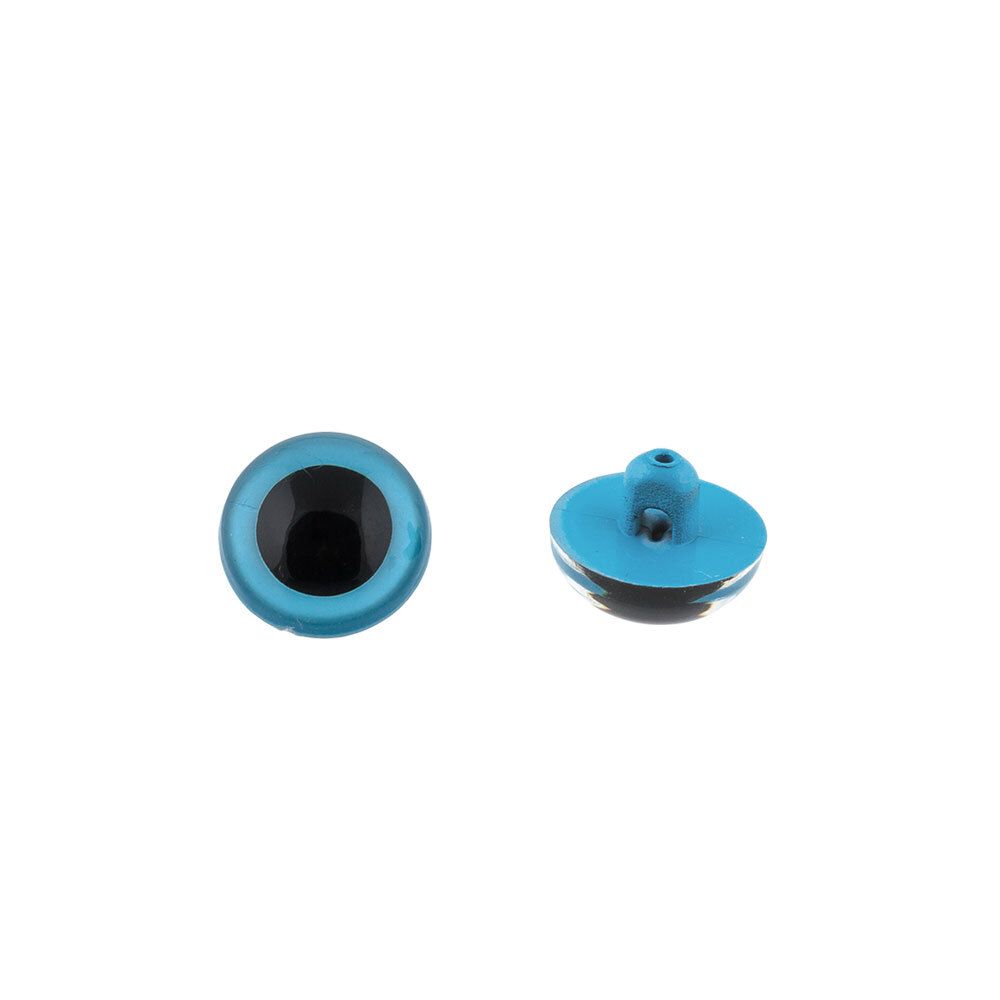 Глаза для кукол и игрушек кристальные ⌀9 мм, 24 шт, светло-голубой, HobbyBe CRP- 9
