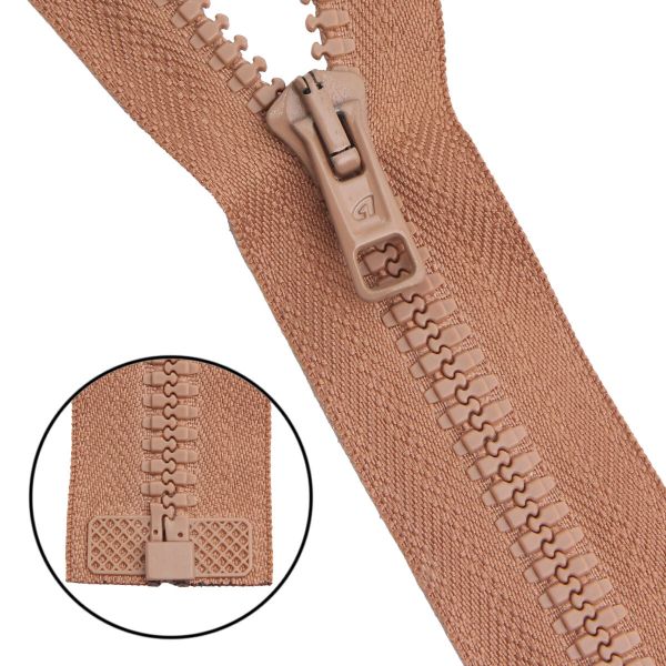 Молния трактор Arta Т6 (6 мм) 1 зам., разъем., 85 см, цв. 071 св.бежевый, уп.5 шт