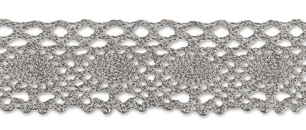 Тесьма металлизированная MTR-31 27 мм, 22.8 м, серебро, Gamma