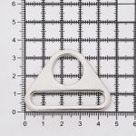 Рамка треугольная литая металл 38 мм, 20 шт, никель, ZH-65