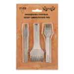 Пробойники для кожи строчные, набор (французский тип) для кожи, косой зуб, шаг 3 мм, Промысел, LT-026